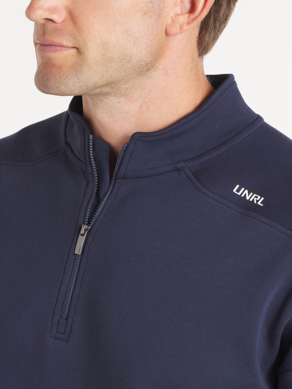 UNRL Outbound Men’s 1/4 Zip Pullover Sweater XL Athletic Fit Midnight Navy